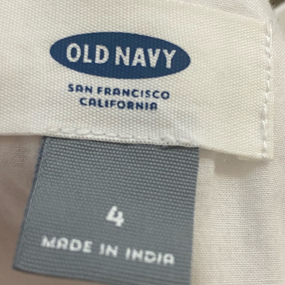 Old Navy White Sleeveless Dress Size 4 Coastal Weekend Summer - Picture 7 of 7
